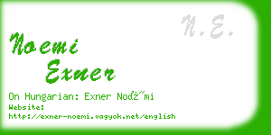 noemi exner business card